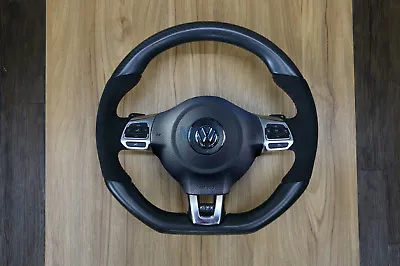 VW Volkswagen MK6 APR Golf GTI GLI Steering Wheel Matte Carbon Fiber Alcantara • $1140