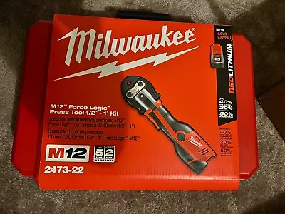 NEW Milwaukee 2473-22 M12 Force Logic Press Tool Kit W/Jaws • $1864