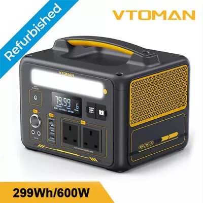 VTOMAN Jump 600X Portable Power Station 600W 299Wh Solar Generator LiFePO4 • £149.99