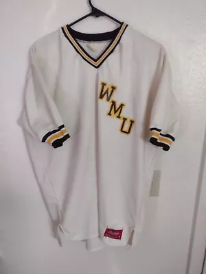 Western Michigan University WMU Broncos Size Mens Adult Large 46 Baseball Jersey • $48