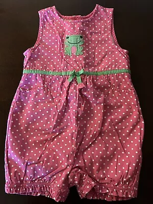 Gymboree Bright Tulip Polka Dot Frog One Piece Bubble Romper Sz 2t  Rare • $39.99