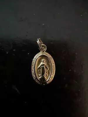 Solid 14k Miraculous Medal Charm/Pendant • $125