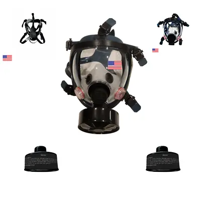 DYOB Gas Mask FM-10 CBRN Mask W/ 2 Premium NBC NATO Filters FULL Face Respirator • $139.99