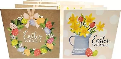 8 Easter Cards With Envelopes (Kraft Style) • £3.29