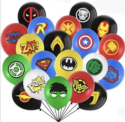 $3.59 • Buy Marvel/DC Super Hero Latex 12” Balloons *Free Postage/UK Stock*