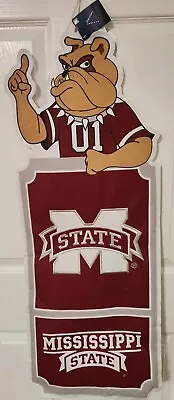 Mississippi State Bulldogs Mascot Lawn Banner W/ Lawn Stake - NWT • $19.98