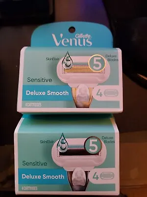 Lot Of 2 Gillette Venus Embrace Sensitive Women's Shaver Refill - 4ct (8 Total) • $17.15