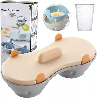 Microwave Egg Poacher Poached Egg Cooker With Measure Cup Dishwasher Safe B... • $17.23