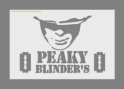 Mylar Stencil 'Peaky Blinders' 125/190 Micron A5/A4/A3 Reusable Mylar  • £3.98