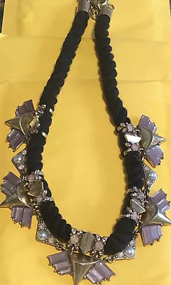 J.Crew Vintage Brass And Crystals Statement Necklace • $45