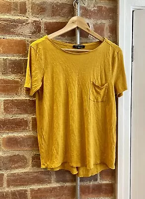 Select Mustard Colour Blouse/tshirt Top Size 14 • £4