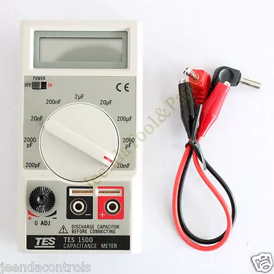 New TES1500 Capacitance Tester Meter Up To 20mF 20000uF • $57.75