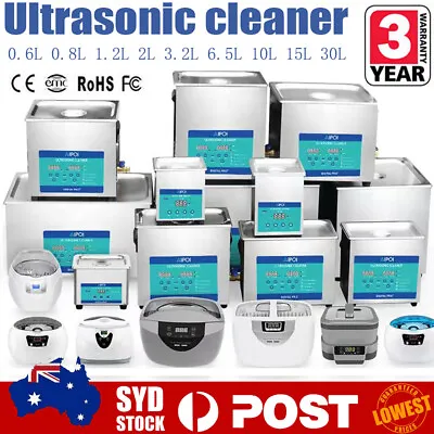 AIPOI Multipurpose Ultrasonic Cleaner 0.6l-30l Digital W/Heater Timer Bath • $338.28