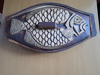Large Vintage Quantock Pottery Fish Crockpot/Oven • £64.99