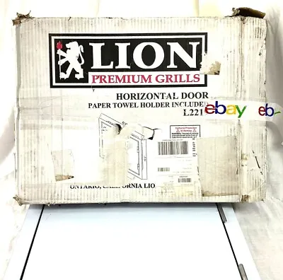 Lion Premium Grills Stainless Steel Horizontal Door W/ Towel Rack Bbq Island   • $149.87