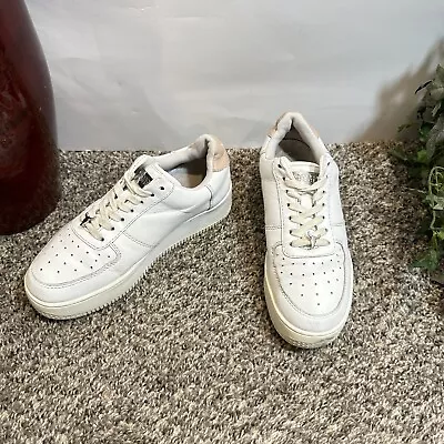 Windsor Smith Racerr White Leather Sneakers Shoe Size UK 5 US 7 Platform Lace Up • $35