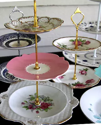 DIY 2x3 Tier Sets Vintage Cake Plate Stand Fittings2make Wedding Centre High Tea • $9