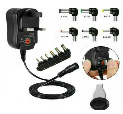 £11.99 • Buy UNIVERSAL 3-12V Adjustable Voltage Adaptor Charger AC/DC Power Supply Adapter AN