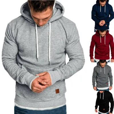 Men's Winter Hoodies Slim Fit Hooded Sweatshirt Outwear Sweater Warm Coat Jacket • $18.99
