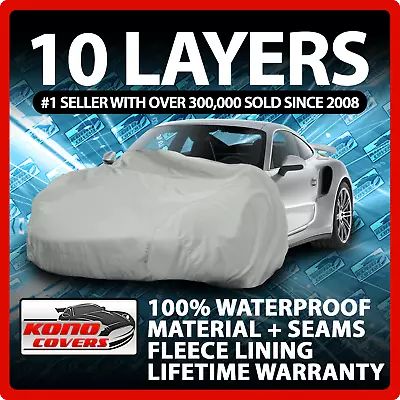 10 Layer Car Cover Indoor Outdoor Waterproof Breathable Layers Fleece Lining 244 • $64.95