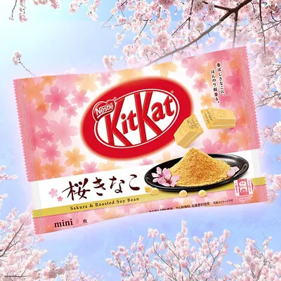Japanese Kit-Kat Sakura Kinako KitKat Chocolate 10 Bars • £13.19