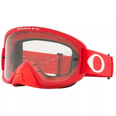 Oakley Red O-Frame 2.0 Pro MX Moto Goggles W/Clear Lens - 0OO7115 711534 • $60