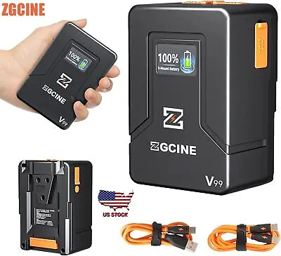 $118 • Buy ZGCINE V99 V-Mount Battery 6800mAh V-Lock Rechargeable Li-ion Battery USB-C PD
