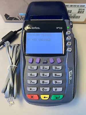 VeriFone Credit Card Terminal Vx 570 Omni 5750 M257-553-04-NAA W/ AC ADAPTER  • $53.95