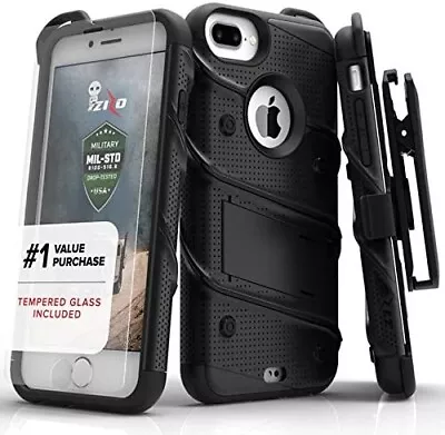 Zizo BOLT Military Grade Phone Case + Glass For IPhone SE 2022/2020 8  7 & 6s • $12.50