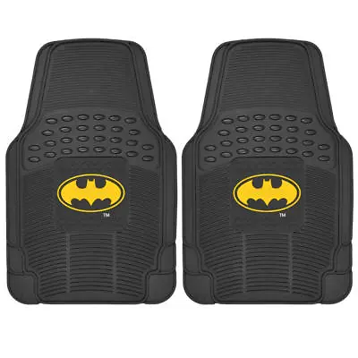 Batman Rubber All-Weather Car Floor Mats Durable Black FRONT Set 2PC • $39.90