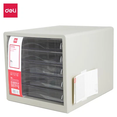 DELI A4 5-Drawer Desktop File Document Cabinet Storage Organisor High Quality • $44.99