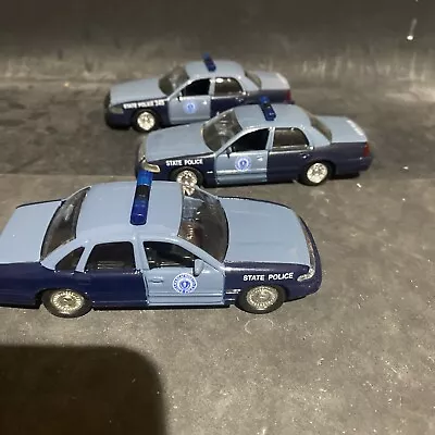 Massachusetts State Police 3-Pack Road Champs 1:43 Police Car Set  • $28