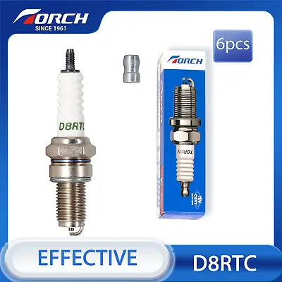 6pcs TORCH D8RTC Spark Plug Replacement For Denso IX24B For ACDelco R121XLS • $44.61