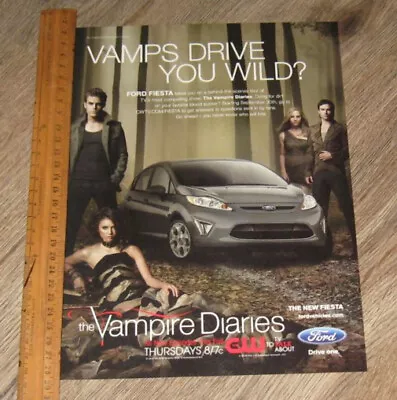 Vampire Diaries AD Nina Dobrev IAN Somerhalder Magazine Page PHOTO Advertisement • $25