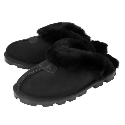 New Women's Shoes UGG Brand 5125 Classic Comfy Coquette Slippers Black • $106.25