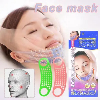 $4.02 • Buy Silicone Face V-Line Slim Lift Up Mask Chin Cheek Slimming Belt Straps New.