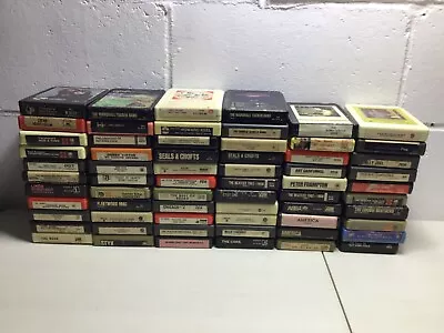 8 Track Tapes Lot Of 64 Various Artist Beatles Joel Not Tested Or Serviced #2 • $74.99