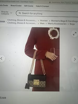Gucci Gucci Padlock Mini Shoulder Hand Bag Gold Hardware SPB-JB 325657 Receipt • £829.05
