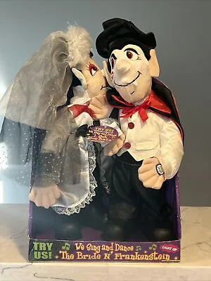 Dan Dee Animated Halloween Vampire Bride And Groom Singing I Got You Babe New • $9.98