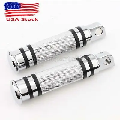 Motorcycle Rear Front Foot Pegs For Harley Touring Sportster Softail Dyna Fatboy • $23.99