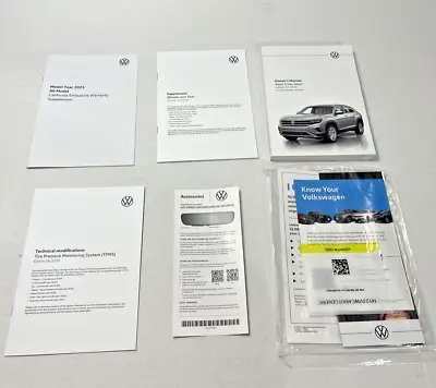 2023 Volkswagen Atlas Cross Sport Owners Manual Set NEW 23 Operators Guide Books • $29.99