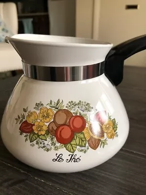 Vintage Corning Ware Spice Of Life 6-Cup Coffee Tea Pot Kettle P-104 No  Lid • $11.99