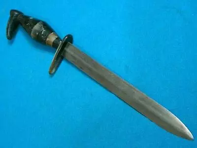 Vintage Ww2 Horn Figural Bird Combat Dirk Stiletto Hunting Survival Knife Knives • $99.99