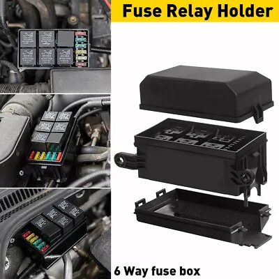 1PCS Relay Fuse Box 6 Block Relay ATC/ATO 6 Universal Fuses Car Auto Accessories • $14.99
