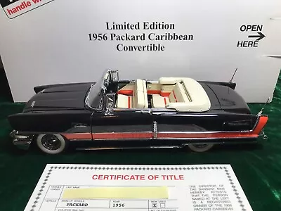 1956 Packard Caribbean Convertible - 1:24 Scale Diecast Danbury Mint Car • $270