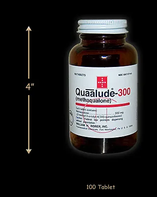 Reproduction Quaalude Bottle Quaaludes Qualude • $17.99