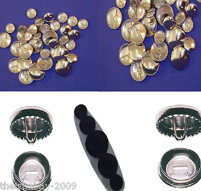 Metal Fabric Self Cover Buttons 11mm - 38mm • £4.75