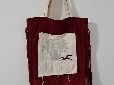 Vintage Y2K Hollister Red Corduroy Tote Bag  • £22.80