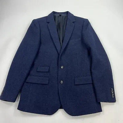 J Crew Ludlow Blue Wool Moon British Cloth Blazer Sport Coat Size 40R VERY NICE • $99.99