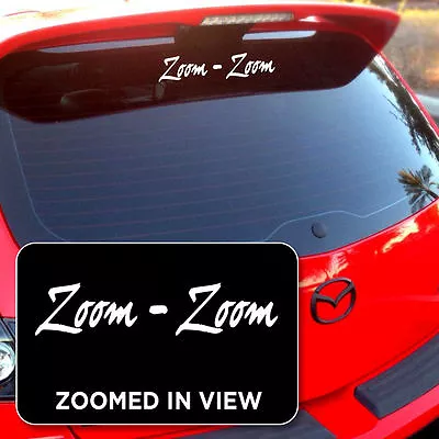 Zoom Zoom Mazda Decal Sticker Vinyl Mazdaspeed 3 6 Protege Miata • $2.99